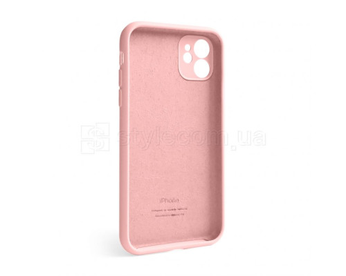 Чохол Full Silicone Case для Apple iPhone 12 light pink (12) закрита камера TPS-2710000228455