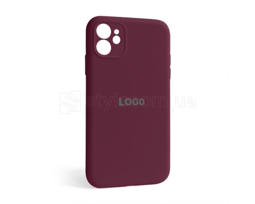 Чохол Full Silicone Case для Apple iPhone 12 maroon (42) закрита камера TPS-2710000228479