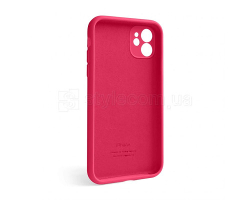 Чохол Full Silicone Case для Apple iPhone 12 rose red (37) закрита камера TPS-2710000228493