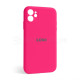 Чохол Full Silicone Case для Apple iPhone 12 shiny pink (38) закрита камера TPS-2710000228516