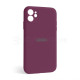 Чохол Full Silicone Case для Apple iPhone 12 plum (57) закрита камера TPS-2710000228554