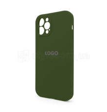 Чохол Full Silicone Case для Apple iPhone 12 Pro army green (45) закрита камера