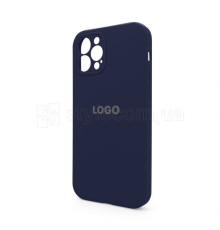 Чохол Full Silicone Case для Apple iPhone 12 Pro dark blue (08) закрита камера