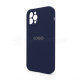 Чохол Full Silicone Case для Apple iPhone 12 Pro dark blue (08) закрита камера TPS-2710000228622