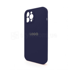 Чохол Full Silicone Case для Apple iPhone 12 Pro Max dark blue (08) закрита камера