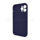 Чохол Full Silicone Case для Apple iPhone 12 Pro Max dark blue (08) закрита камера TPS-2710000228813