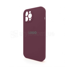 Чохол Full Silicone Case для Apple iPhone 12 Pro Max maroon (42) закрита камера