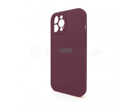 Чохол Full Silicone Case для Apple iPhone 12 Pro Max maroon (42) закрита камера TPS-2710000228851