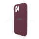 Чохол Full Silicone Case для Apple iPhone 12 Pro Max maroon (42) закрита камера TPS-2710000228851