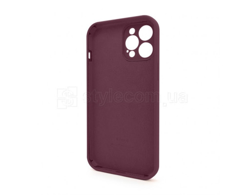 Чохол Full Silicone Case для Apple iPhone 12 Pro Max maroon (42) закрита камера TPS-2710000228851