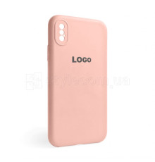 Чохол Full Silicone Case для Apple iPhone X, Xs light pink (12) закрита камера