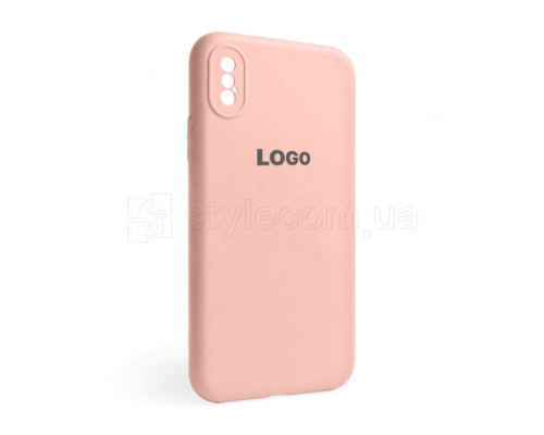 Чохол Full Silicone Case для Apple iPhone X, Xs light pink (12) закрита камера