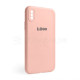 Чохол Full Silicone Case для Apple iPhone X, Xs light pink (12) закрита камера