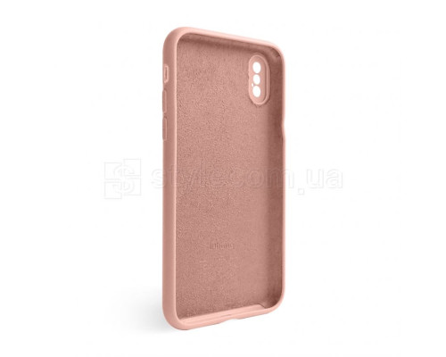 Чохол Full Silicone Case для Apple iPhone X, Xs light pink (12) закрита камера