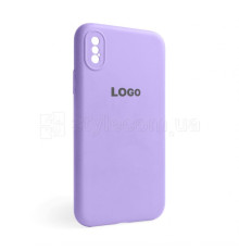 Чохол Full Silicone Case для Apple iPhone X, Xs lilac (39) закрита камера