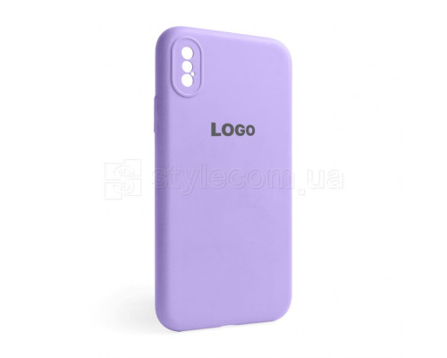 Чохол Full Silicone Case для Apple iPhone X, Xs lilac (39) закрита камера