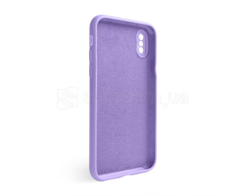 Чохол Full Silicone Case для Apple iPhone X, Xs lilac (39) закрита камера