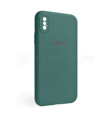 Чохол Full Silicone Case для Apple iPhone X, Xs pine green (55) закрита камера