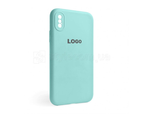 Чохол Full Silicone Case для Apple iPhone X, Xs sea blue (21) закрита камера