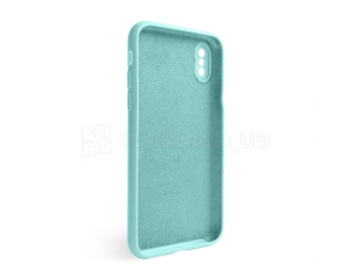 Чохол Full Silicone Case для Apple iPhone X, Xs sea blue (21) закрита камера