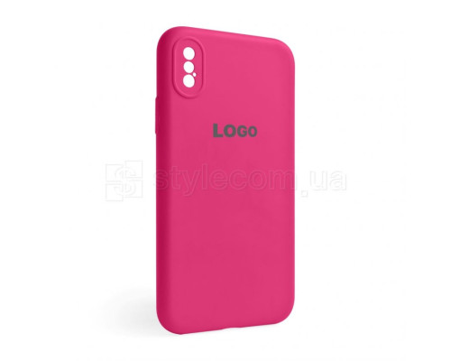 Чохол Full Silicone Case для Apple iPhone X, Xs shiny pink (38) закрита камера