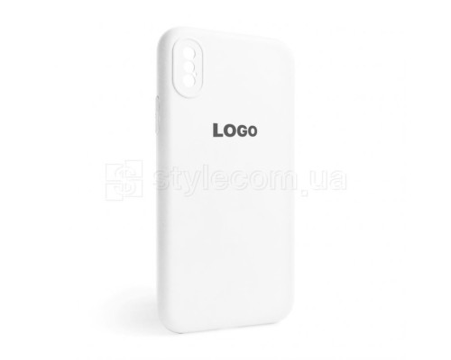 Чохол Full Silicone Case для Apple iPhone X, Xs white (09) закрита камера