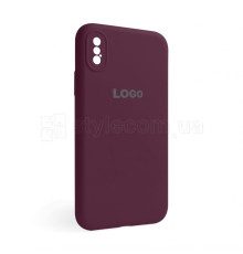Чохол Full Silicone Case для Apple iPhone X, Xs plum (57) закрита камера
