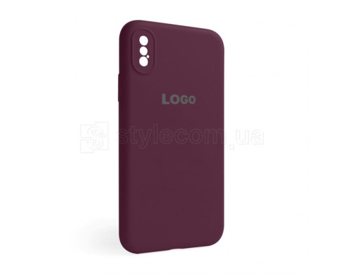 Чохол Full Silicone Case для Apple iPhone X, Xs plum (57) закрита камера