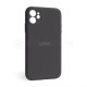 Чохол Full Silicone Case для Apple iPhone 12 dark grey (15) закрита камера TPS-2710000229957