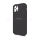 Чохол Full Silicone Case для Apple iPhone 12 Pro dark grey (15) закрита камера TPS-2710000229971