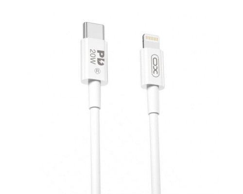 Кабель USB XO NB-Q189B Type-C to Lightning PD 20W 2м white