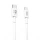 Кабель USB XO NB-Q189B Type-C to Lightning PD 20W 2м white TPS-2710000231264