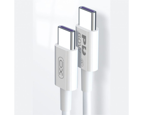 Кабель USB XO NB-Q190A Type-C to Type-C PD 60W white