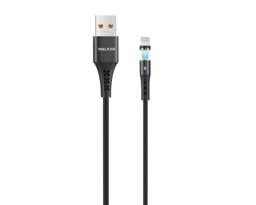 Кабель USB WALKER C775 Lightning Magnetic black TPS-2710000231790