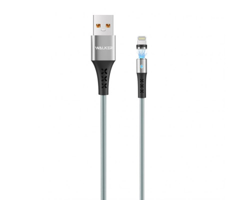 Кабель USB WALKER C775 Lightning Magnetic grey TPS-2710000231806