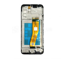 Дисплей (LCD) для Samsung Galaxy A03s/A037 (2021) 160.5x72 з тачскріном та рамкою black Original Quality TPS-2710000231967 2710000231967