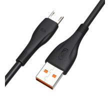Кабель USB XO NB185 Micro Quick Charge 6A black TPS-2710000232179