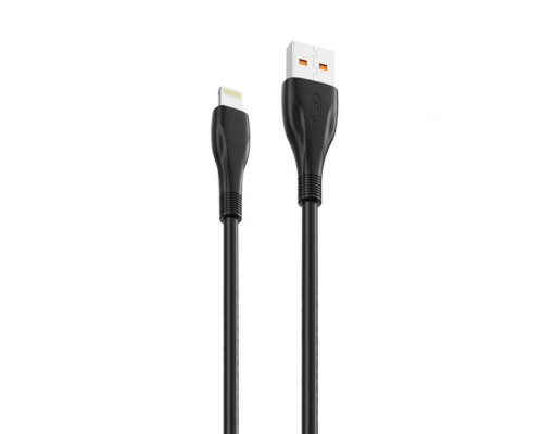 Кабель USB XO NB185 Lightning Quick Charge 6A black