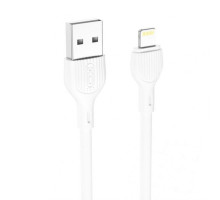 Кабель USB XO NB200 Lightning Quick Charge 2.1A white TPS-2710000232193