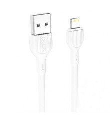 Кабель USB XO NB200 Lightning Quick Charge 2.1A white TPS-2710000232193