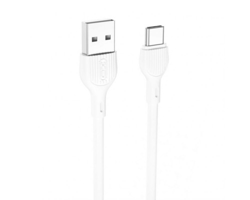 Кабель USB XO NB200 Type-C Quick Charge 2.1A white