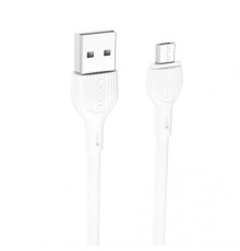 Кабель USB XO NB200 Micro Quick Charge 2.1A white TPS-2710000232209