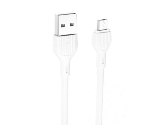 Кабель USB XO NB200 Micro Quick Charge 2.1A white TPS-2710000232209