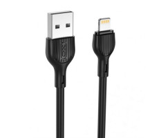 Кабель USB XO NB200 Lightning Quick Charge 2.1A 2м black TPS-2710000232223