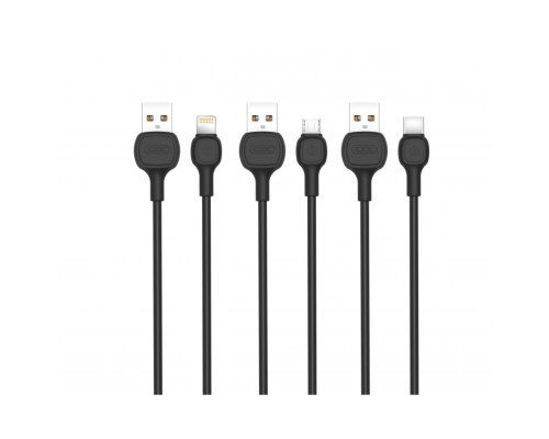 Кабель USB XO NB169 Micro Quick Charge 2A black