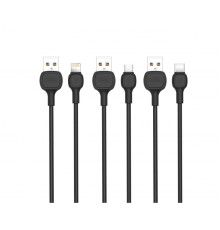 Кабель USB XO NB169 Type-C Quick Charge 2A black TPS-2710000232308