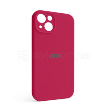 Чохол Full Silicone Case для Apple iPhone 13 rose red (37) закрита камера