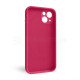 Чохол Full Silicone Case для Apple iPhone 13 rose red (37) закрита камера TPS-2710000232575