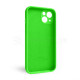 Чохол Full Silicone Case для Apple iPhone 13 shiny green (40) закрита камера TPS-2710000232599