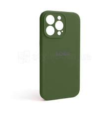 Чохол Full Silicone Case для Apple iPhone 13 Pro army green (45) закрита камера